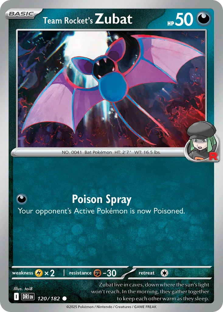 Team Rocket's Zubat Pokemon card