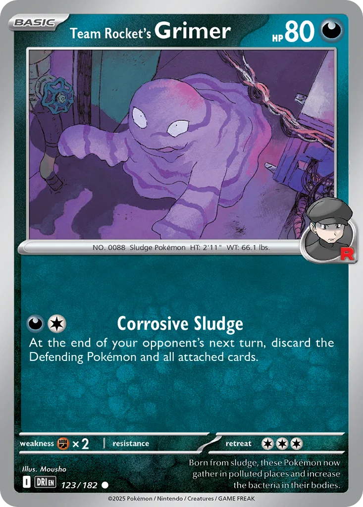 Team Rocket's Grimer Pokemon card