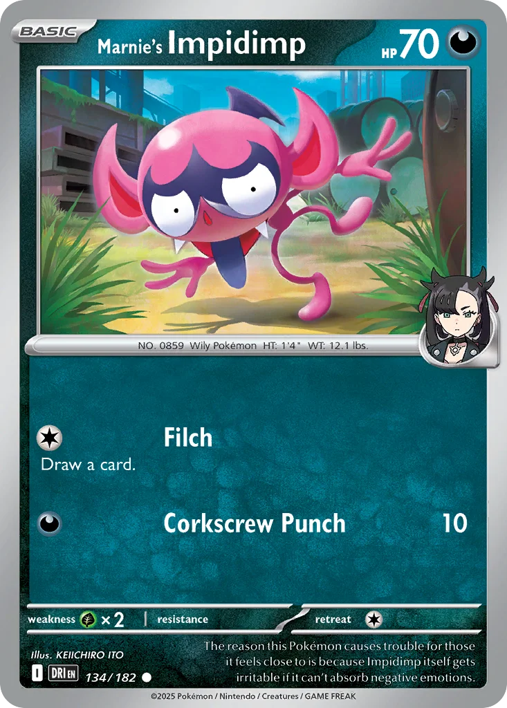 Marnie's Impidimp Pokemon card