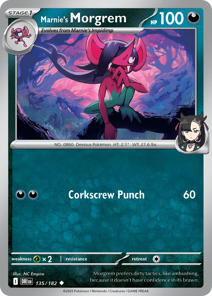 Marnie's Morgrem Pokemon card