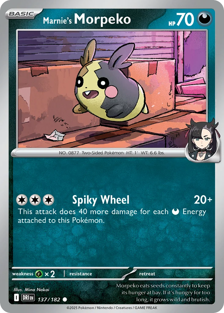 Marnie's Morpeko Pokemon card