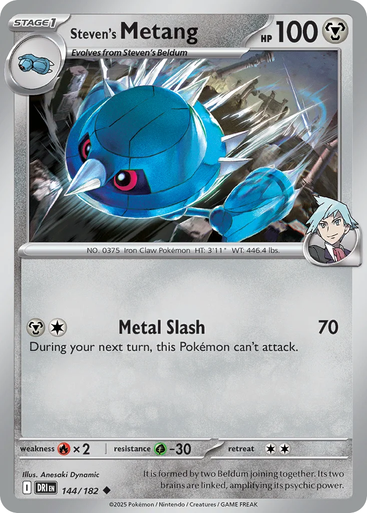 Steven's Metang Pokemon card