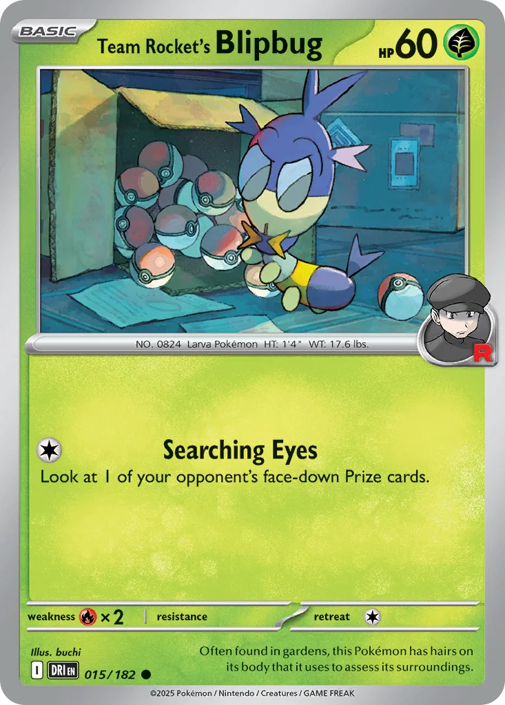 Team Rocket's Blipbug Pokemon card