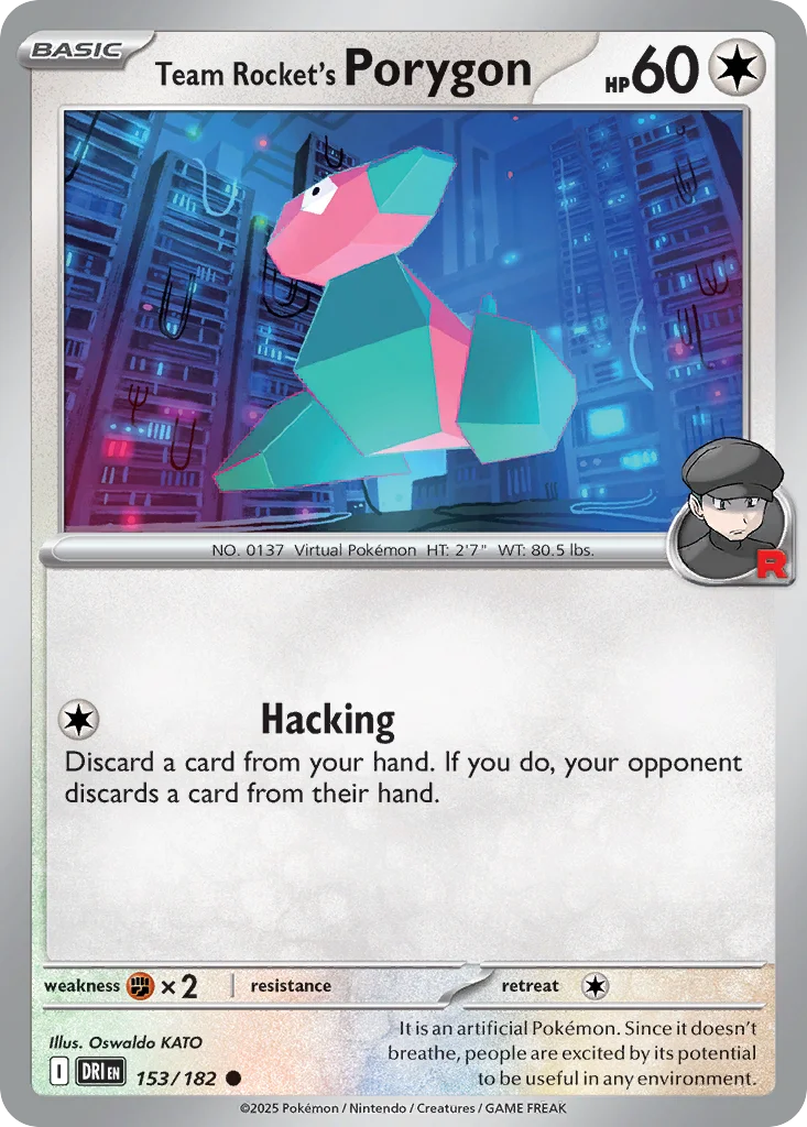 Team Rocket's Porygon Pokemon card