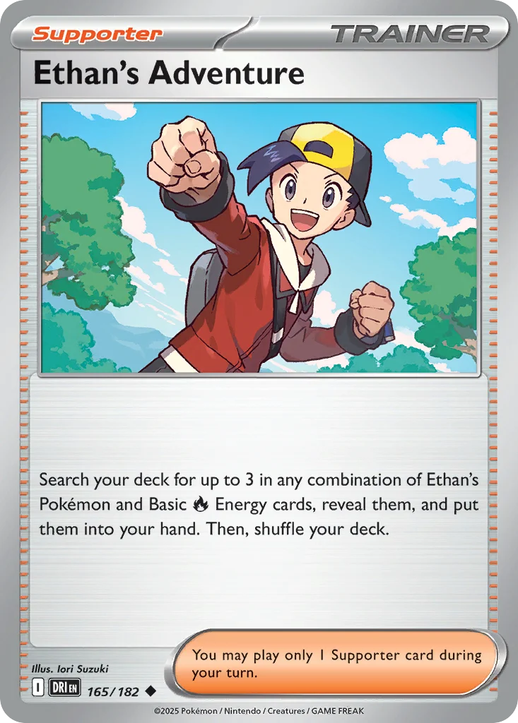 Ethan's Adventure Pokemon card