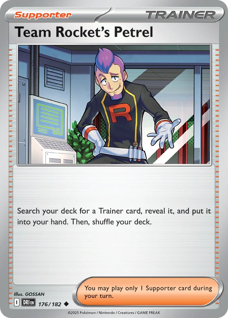 Team Rocket's Petrel Pokemon card