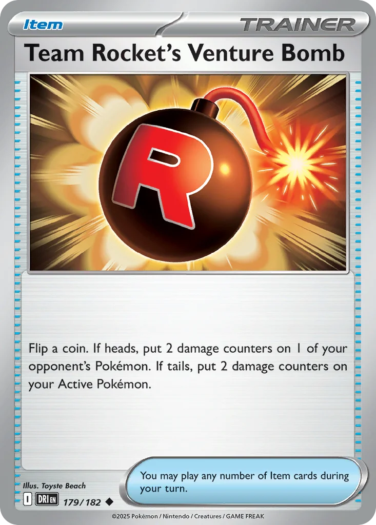 Team Rocket's Venture Bomb Pokemon card