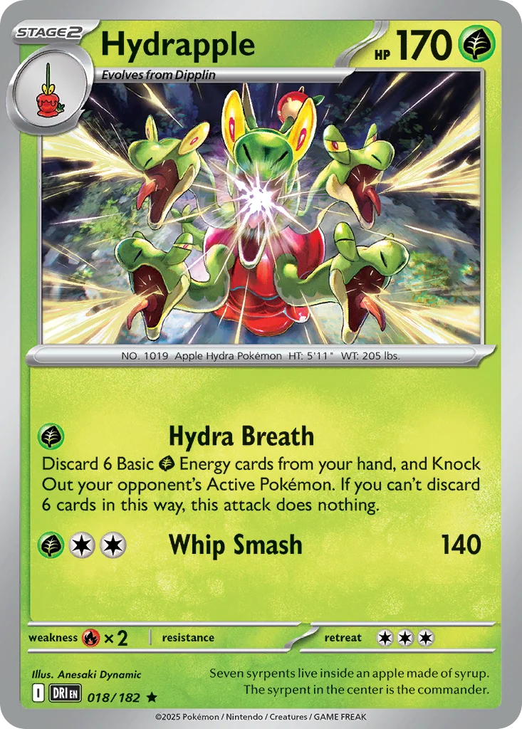 Hydrapple Pokemon card