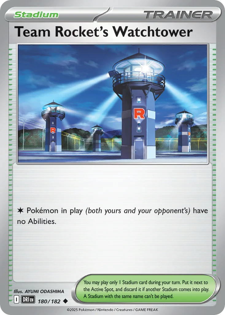 Team Rocket's Watchtower Pokemon card
