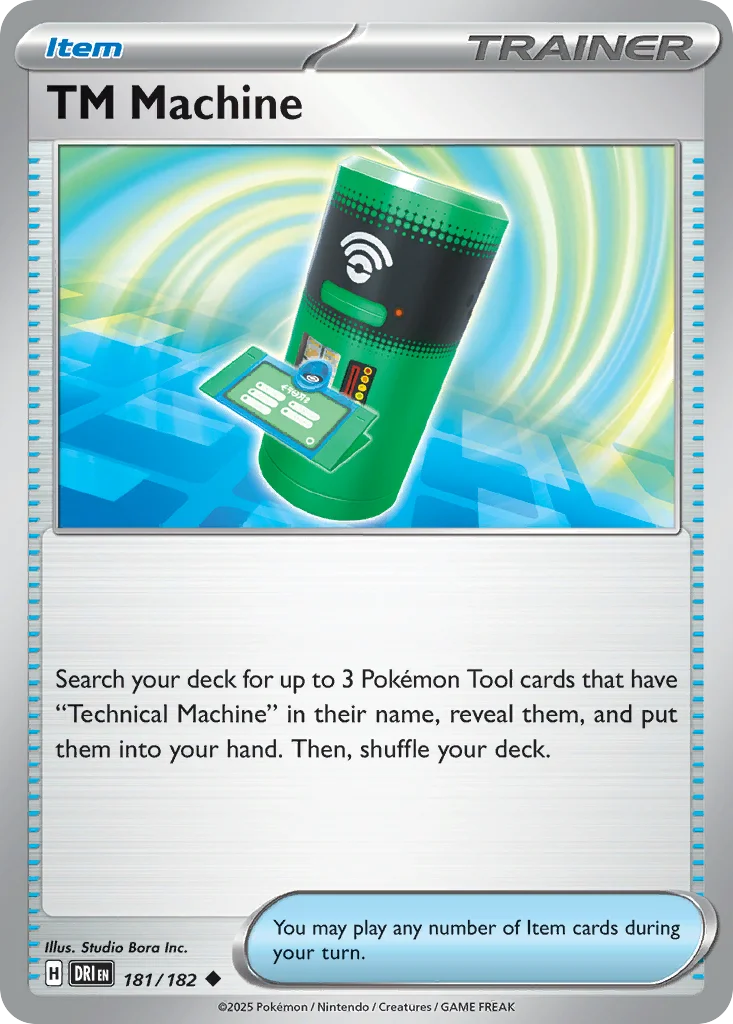 TM Machine Pokemon card