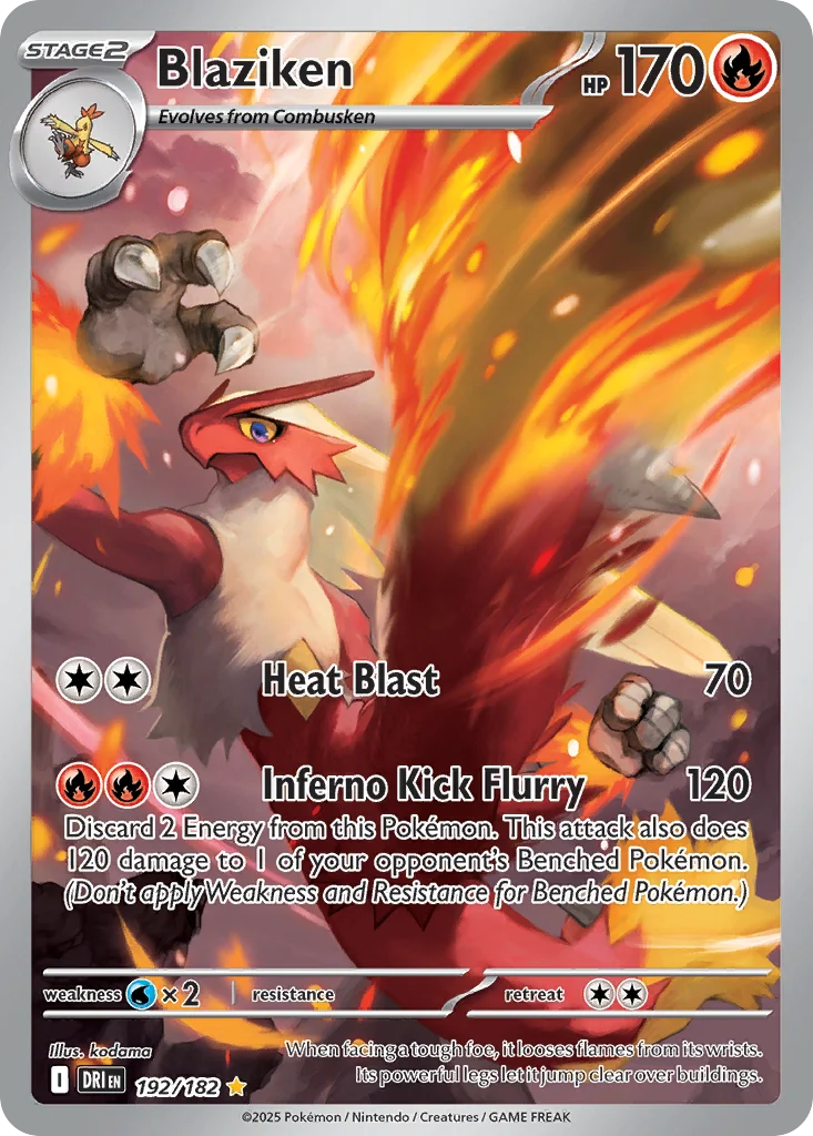 Blaziken Pokemon card