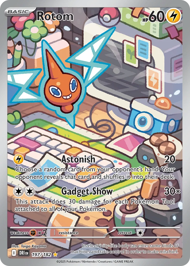 Rotom Pokemon card