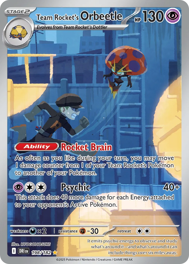 Team Rocket's Orbeetle Pokemon card