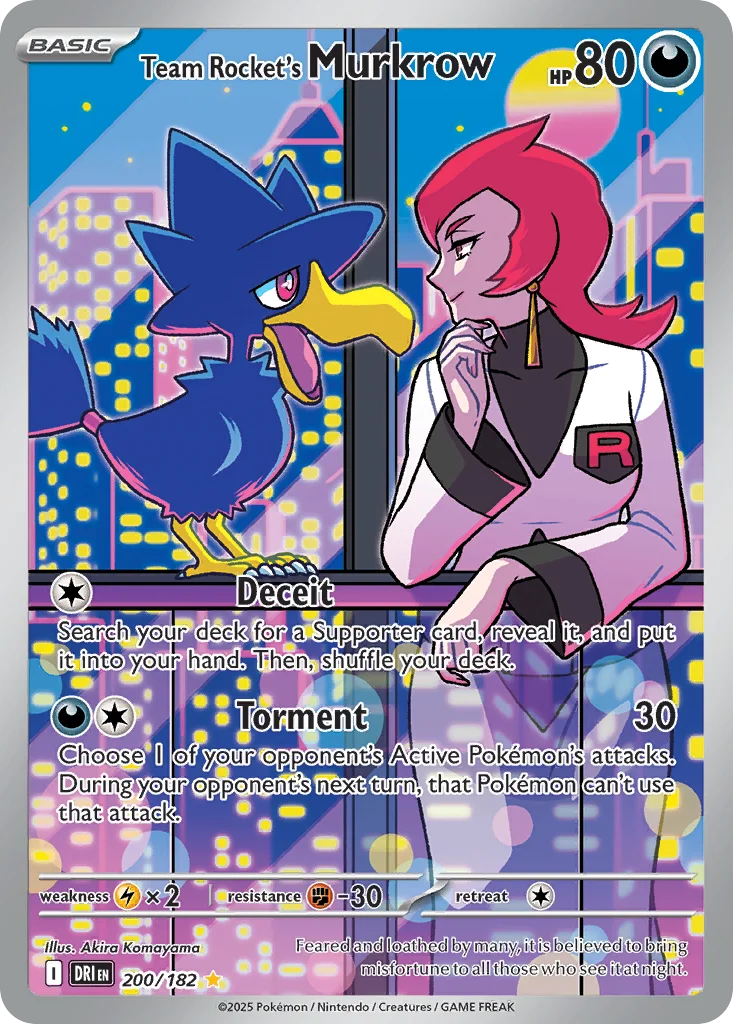 Team Rocket's Murkrow Pokemon card