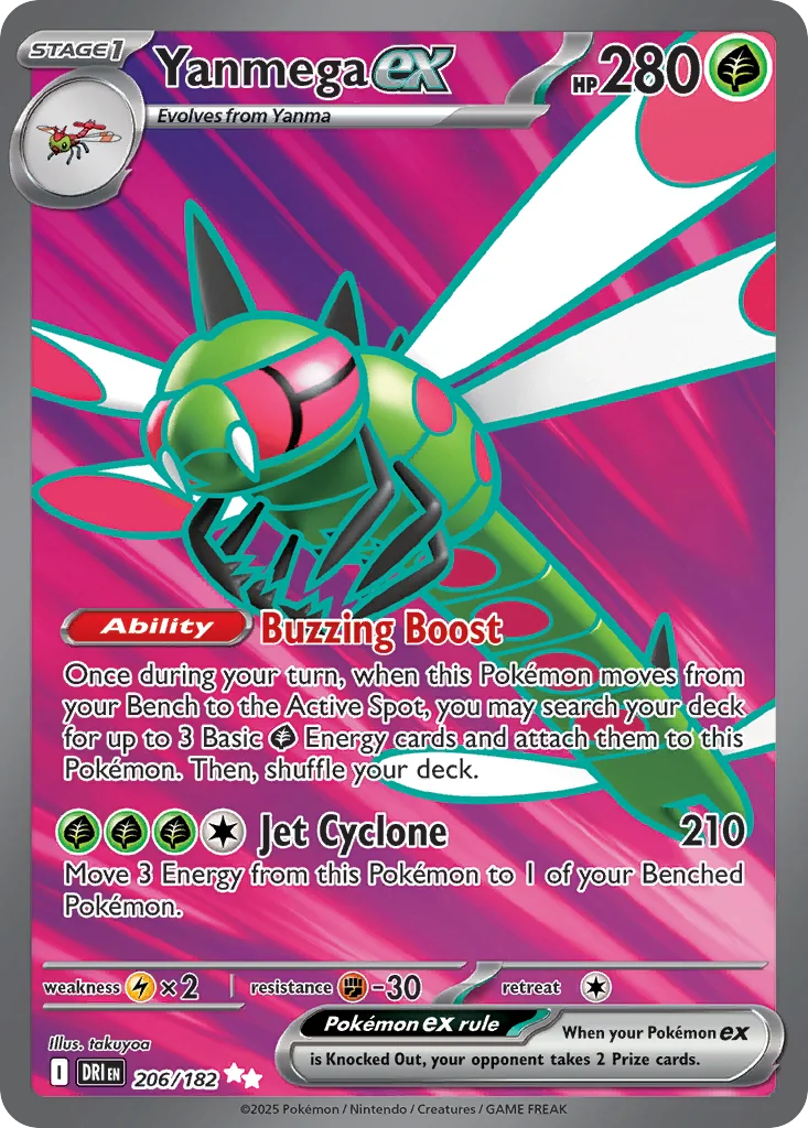 Yanmega ex Pokemon card