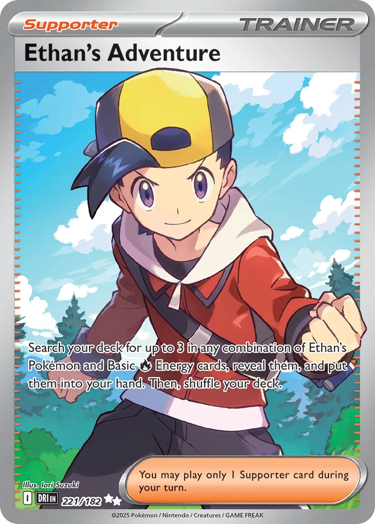 Ethan's Adventure Pokemon card