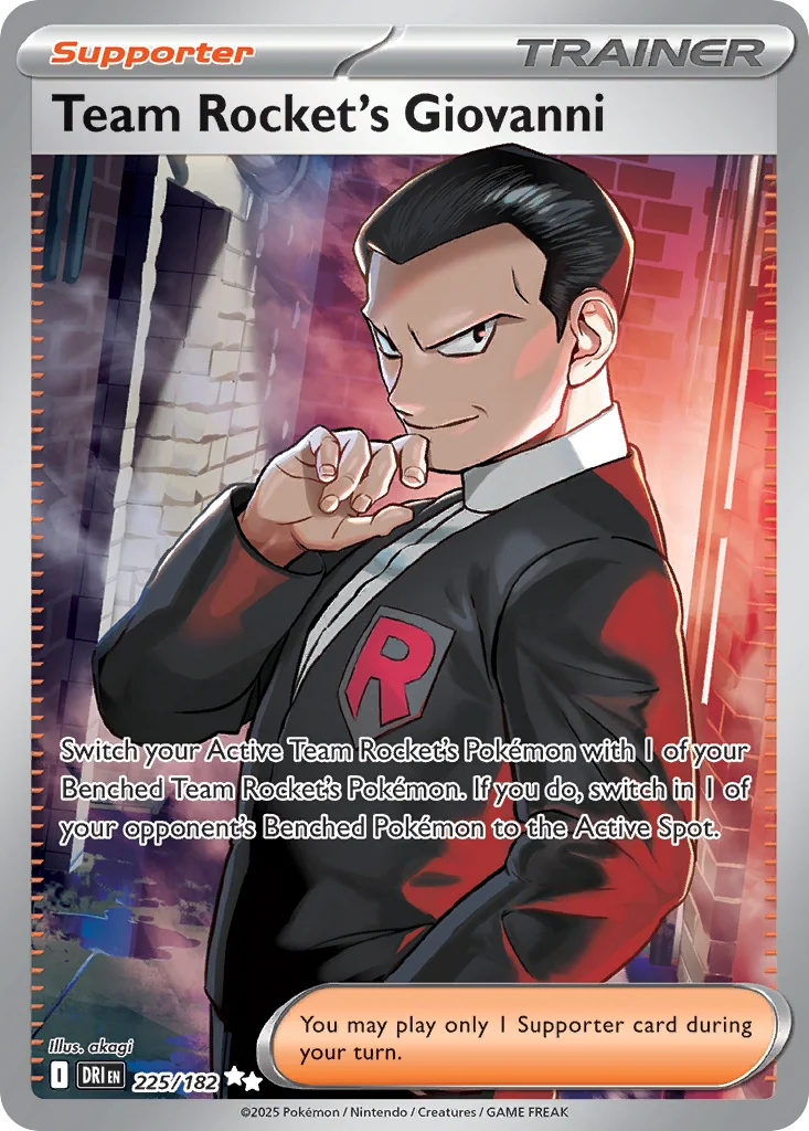 Team Rocket's Giovanni Pokemon card