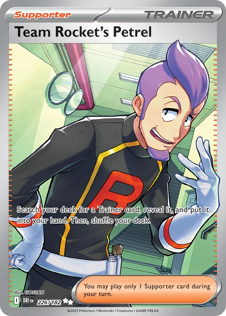 Team Rocket's Petrel Pokemon card