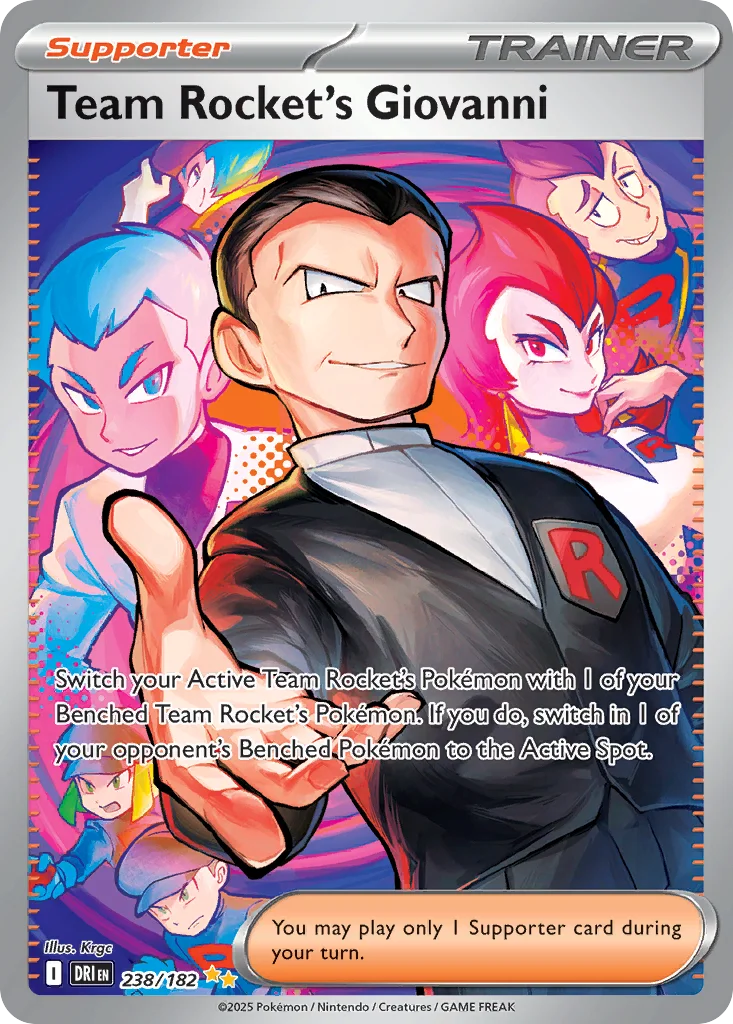 Team Rocket's Giovanni Pokemon card