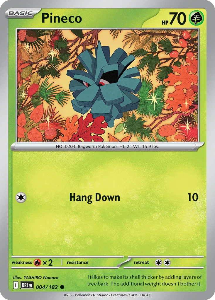 Pineco Pokemon card
