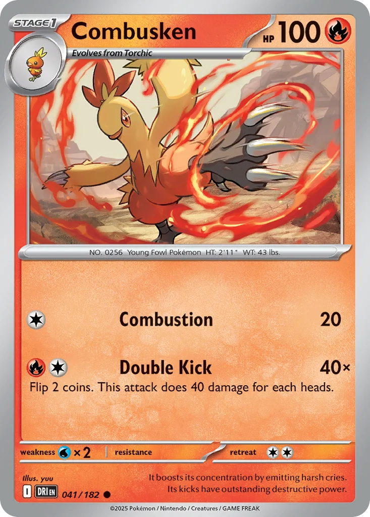 Combusken Pokemon card