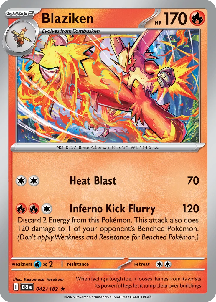 Blaziken Pokemon card