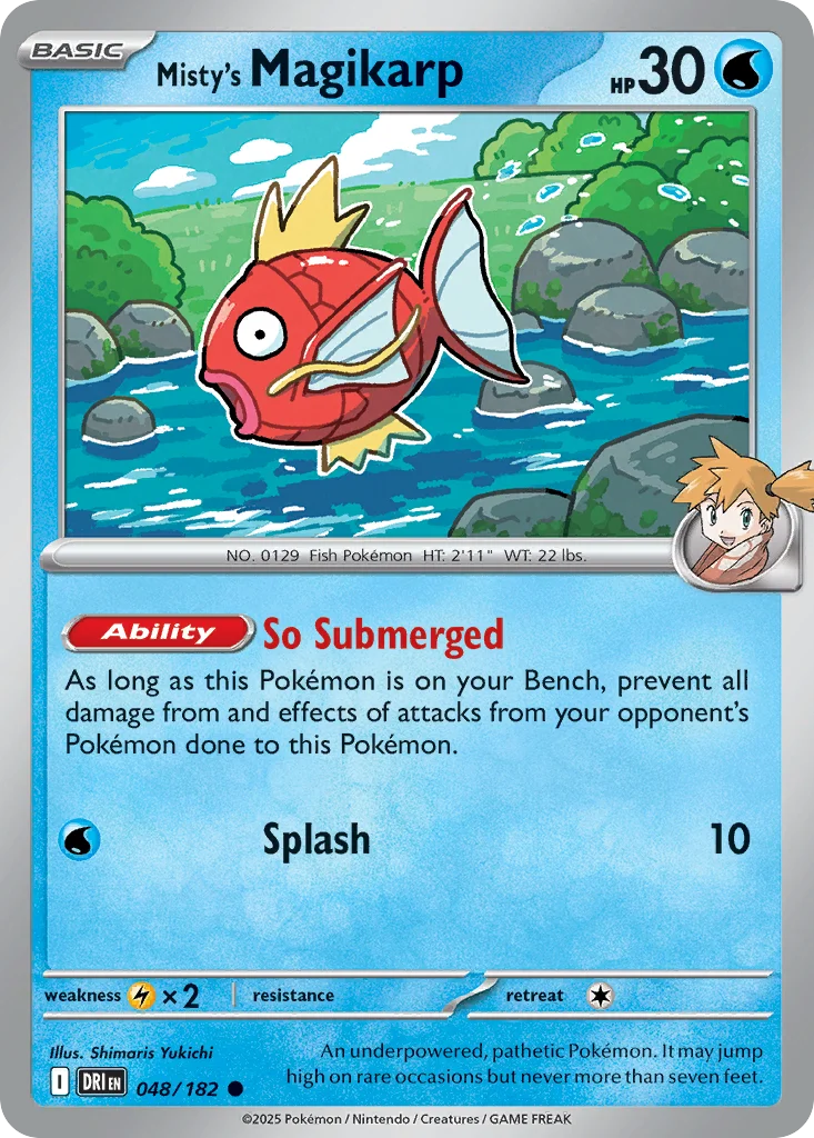 Misty's Magikarp Pokemon card
