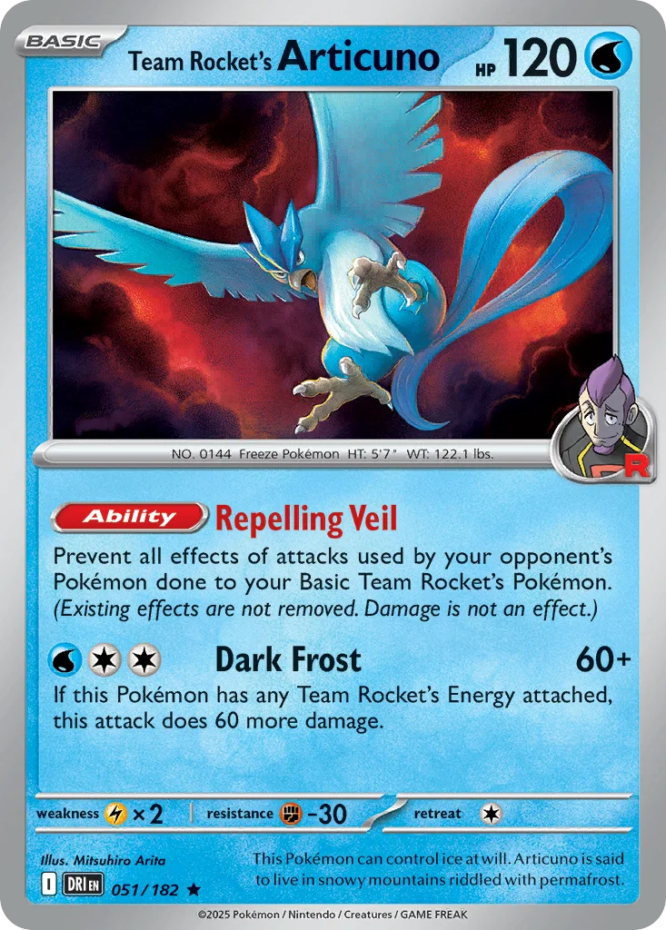 Team Rocket's Articuno Pokemon card