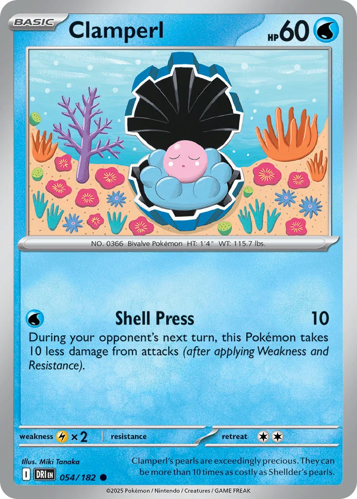 Clamperl Pokemon card