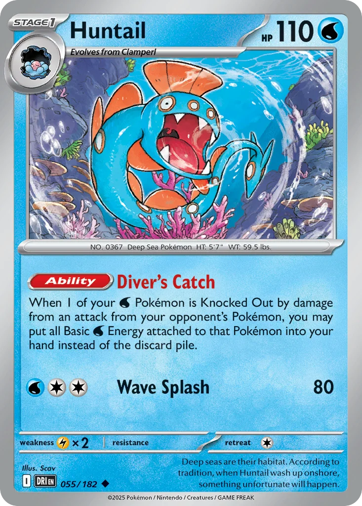 Huntail Pokemon card