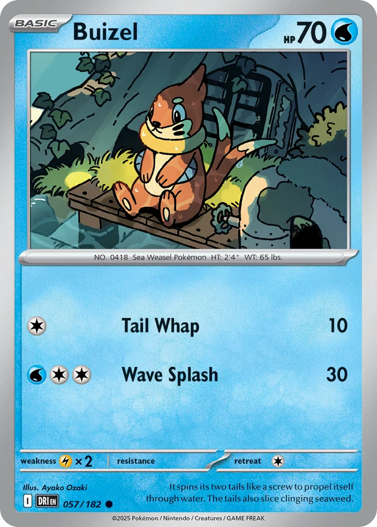 Buizel Pokemon card