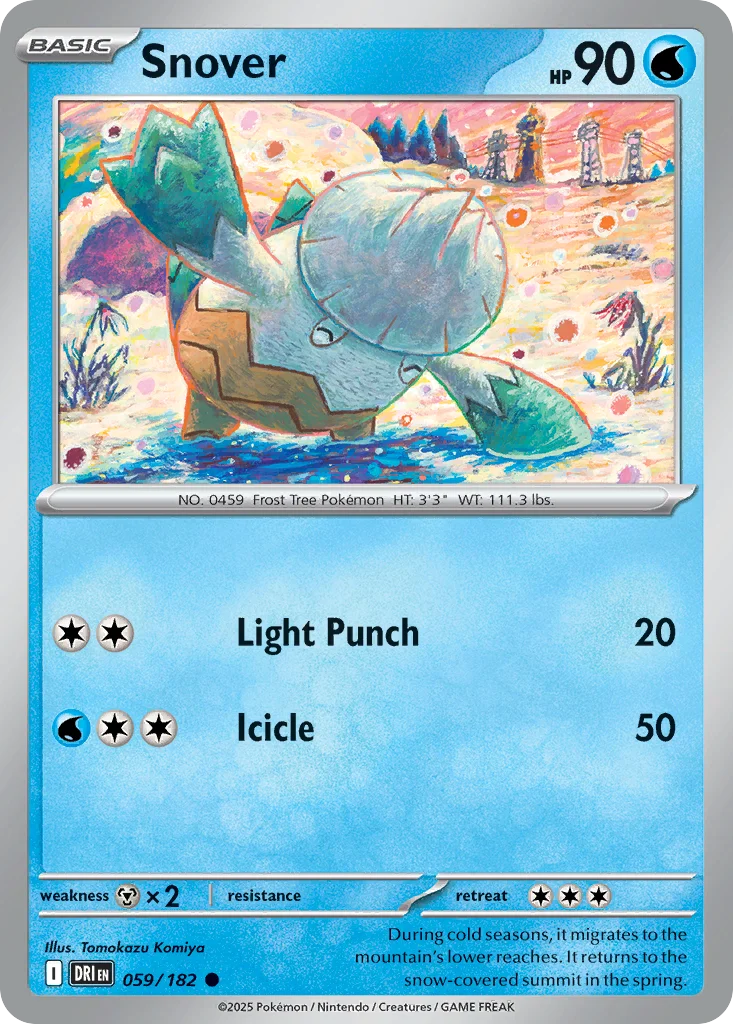 Snover Pokemon card