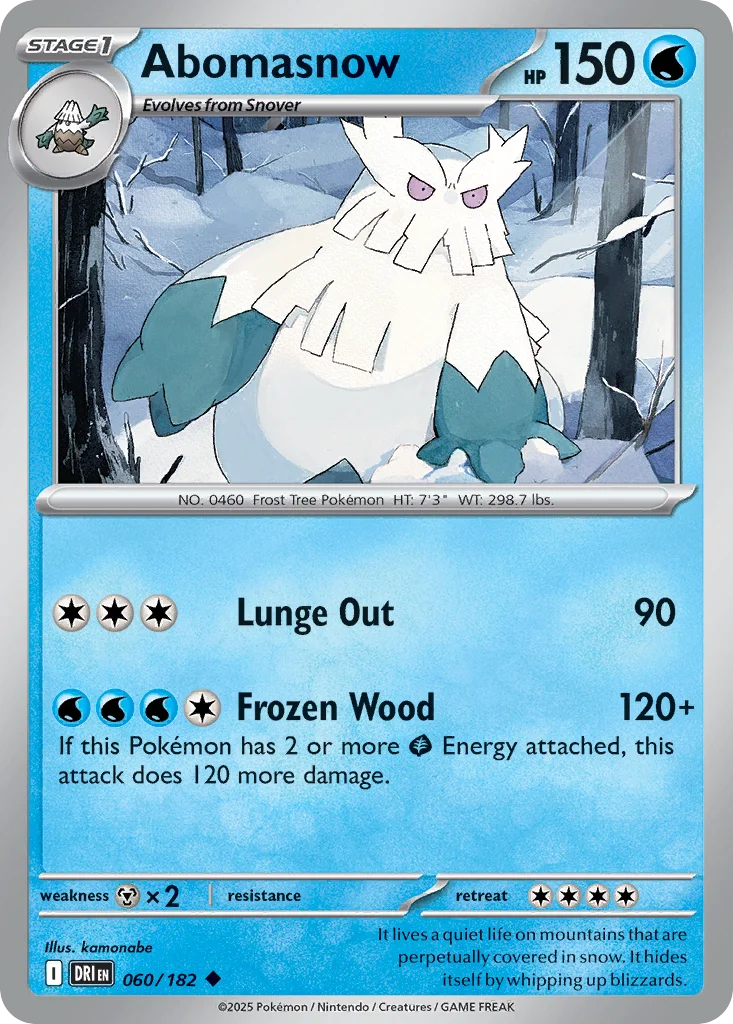 Abomasnow Pokemon card