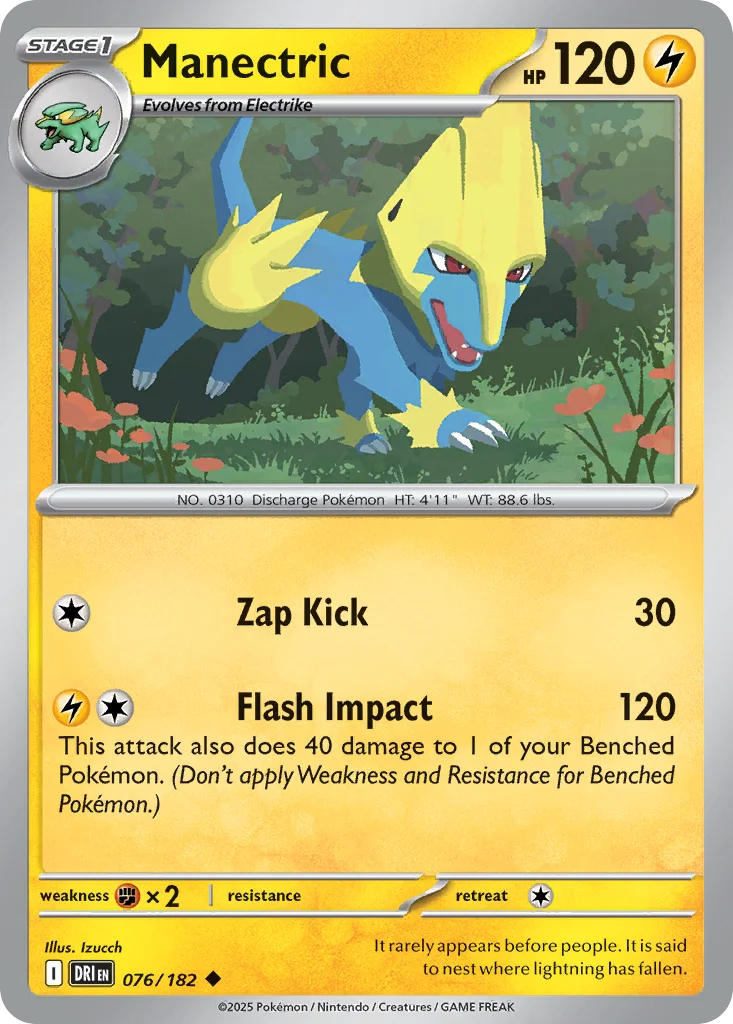 Manectric Pokemon card