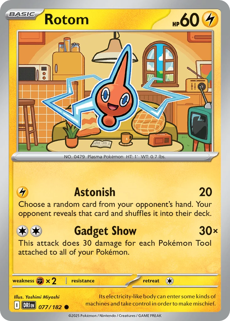 Rotom Pokemon card