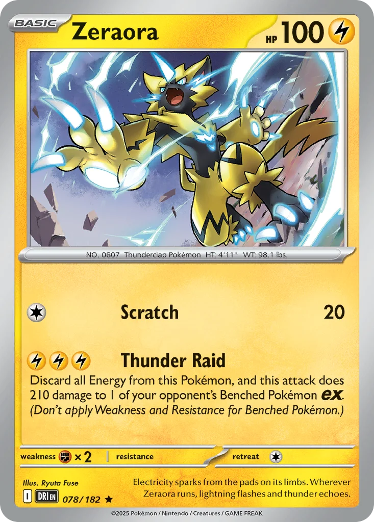 Zeraora Pokemon card