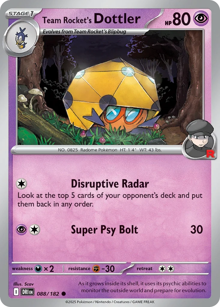 Team Rocket's Dottler Pokemon card