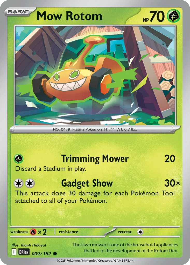 Mow Rotom Pokemon card