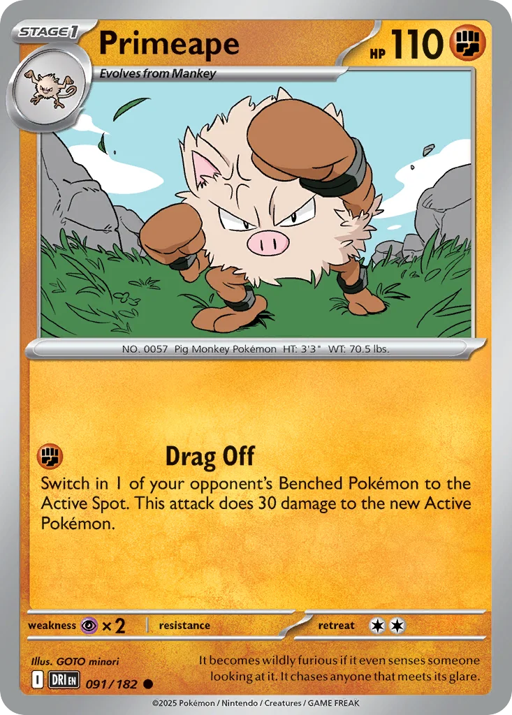 Primeape Pokemon card