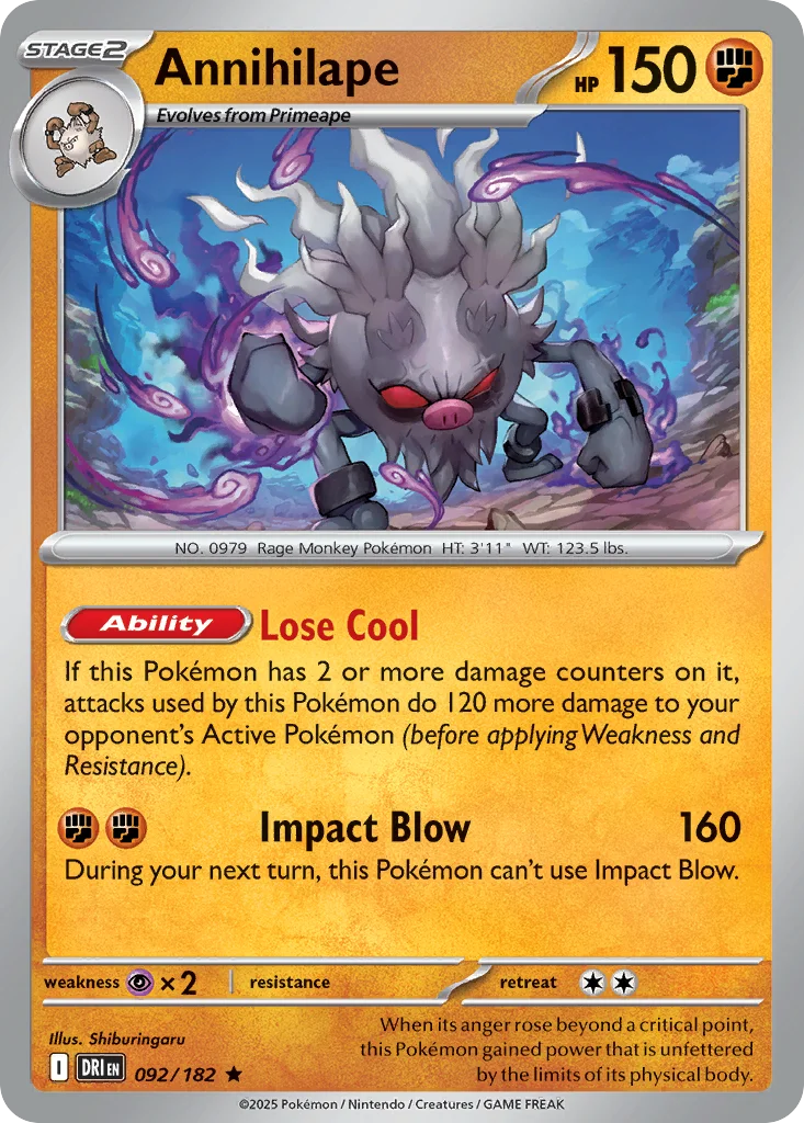 Annihilape Pokemon card