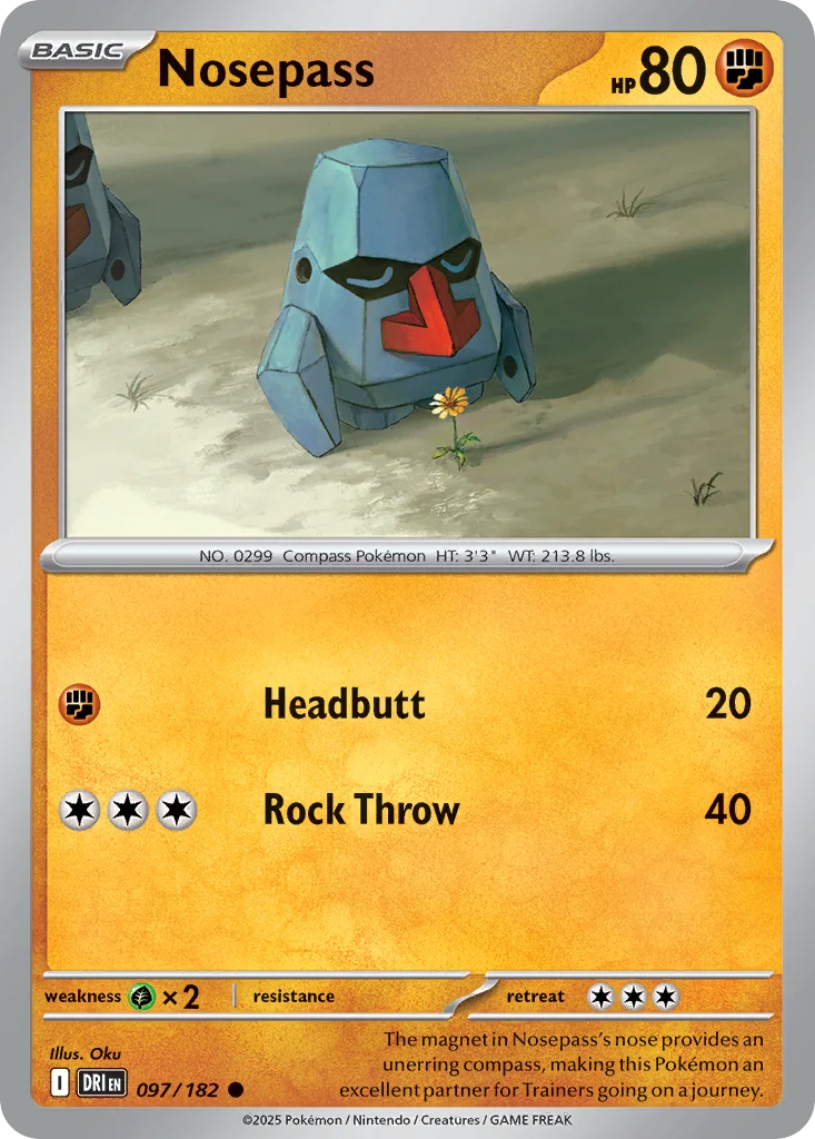 Nosepass Pokemon card
