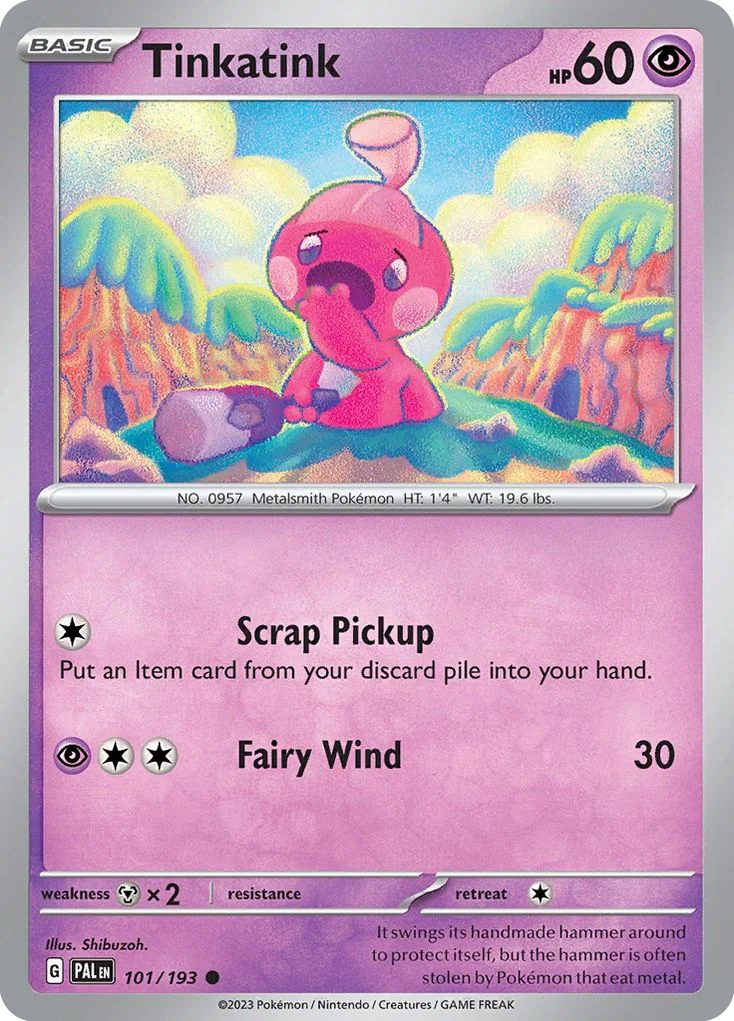 Tinkatink Pokemon card