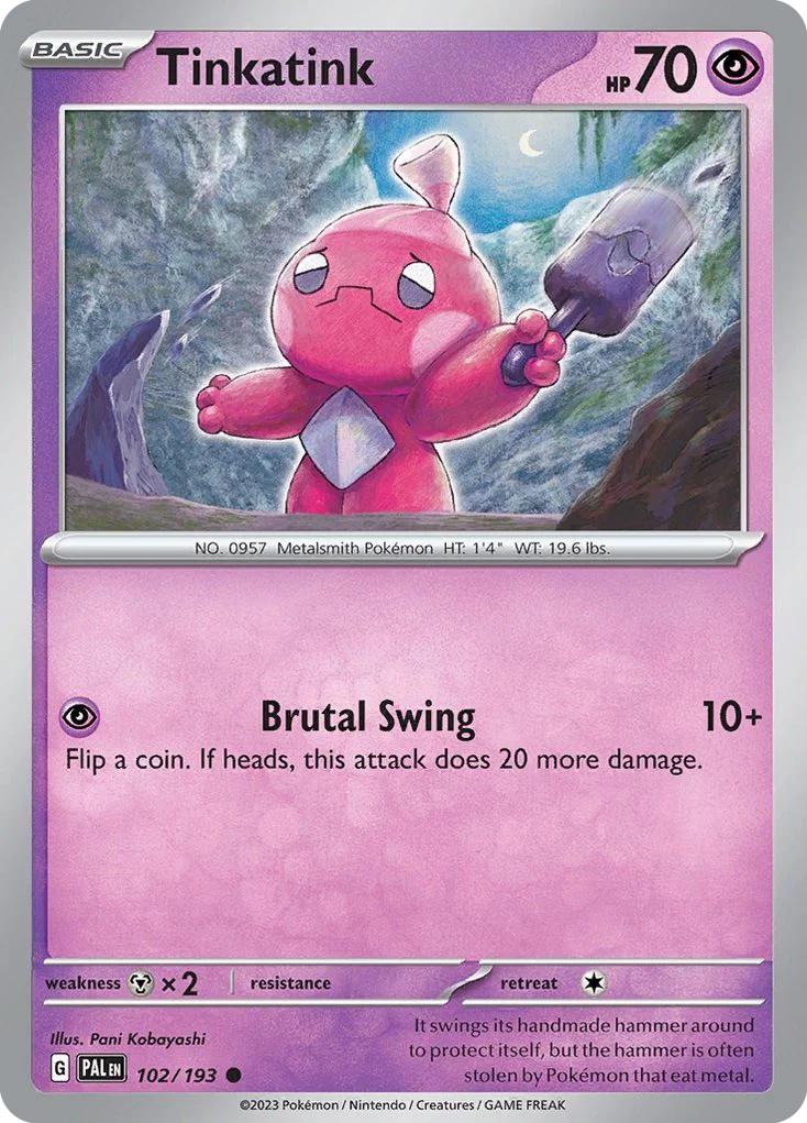 Tinkatink Pokemon card
