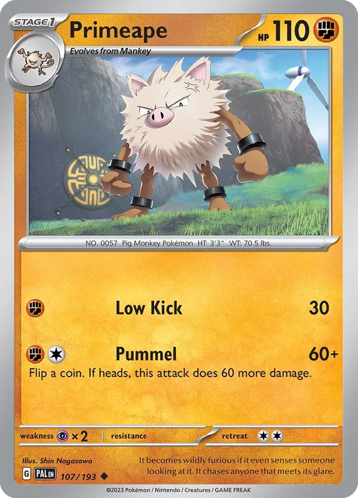 Primeape Pokemon card