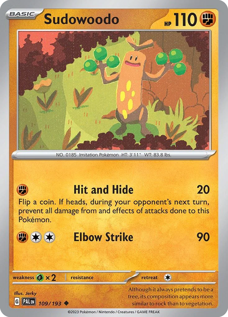 Sudowoodo Pokemon card
