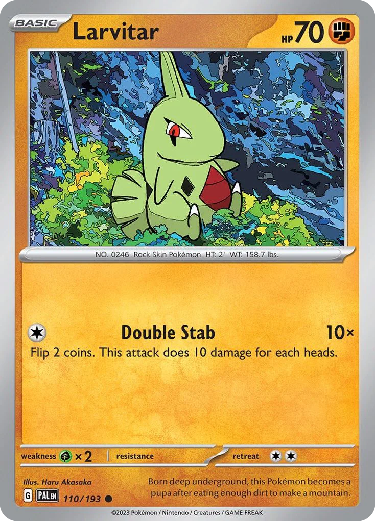 Larvitar Pokemon card