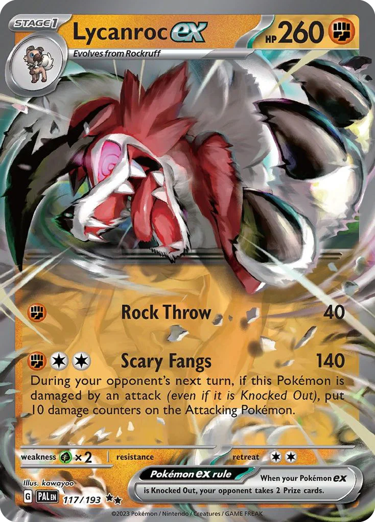 Lycanroc ex Pokemon card