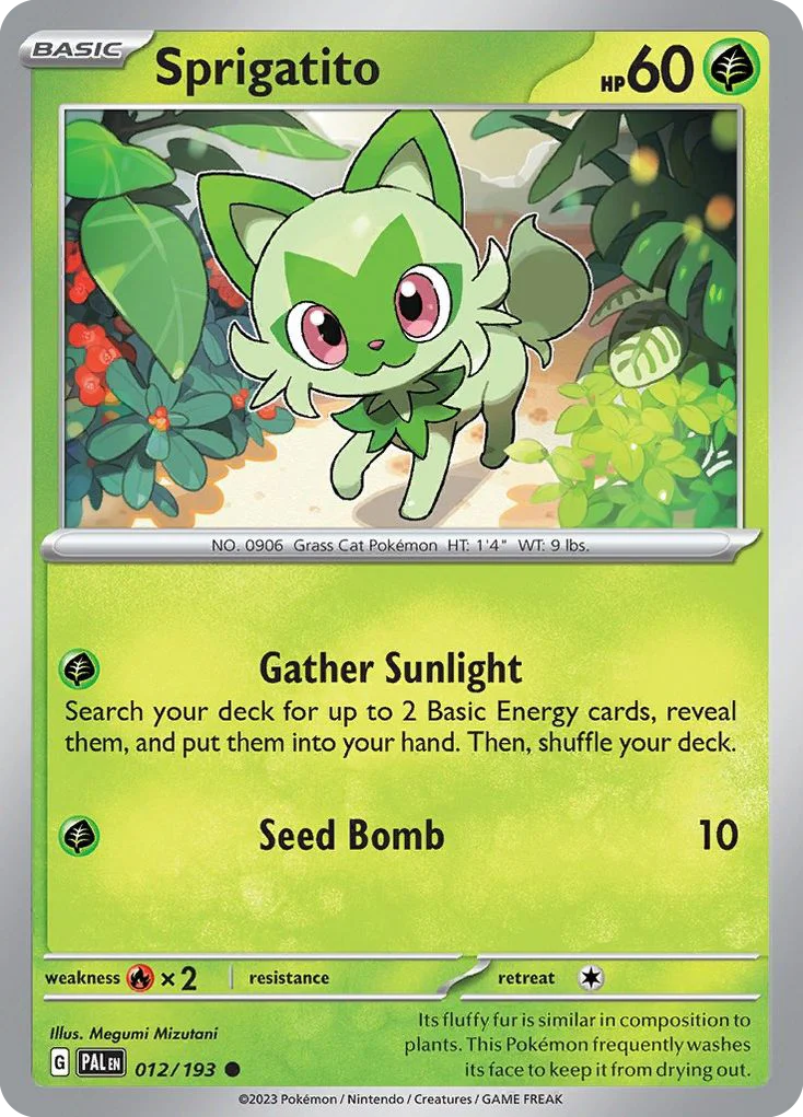 Sprigatito Pokemon card