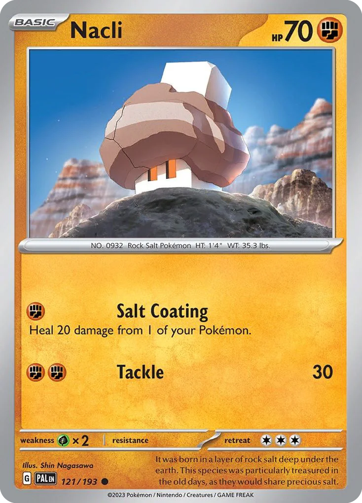 Nacli Pokemon card