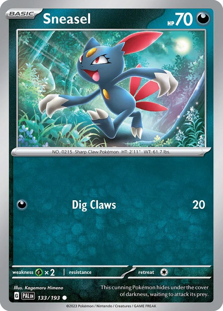 Sneasel Pokemon card